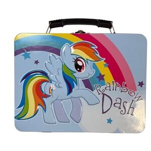 My Little Pony Rainbow Dash Tin Lunchbox / Tote – Metal Carry Case Hottopic